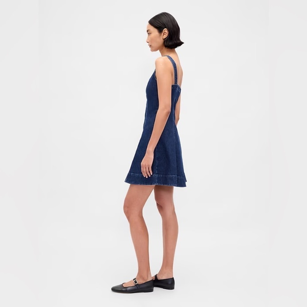 Gap Denim Zip-Front Mini Dress - Picture 3 of 7